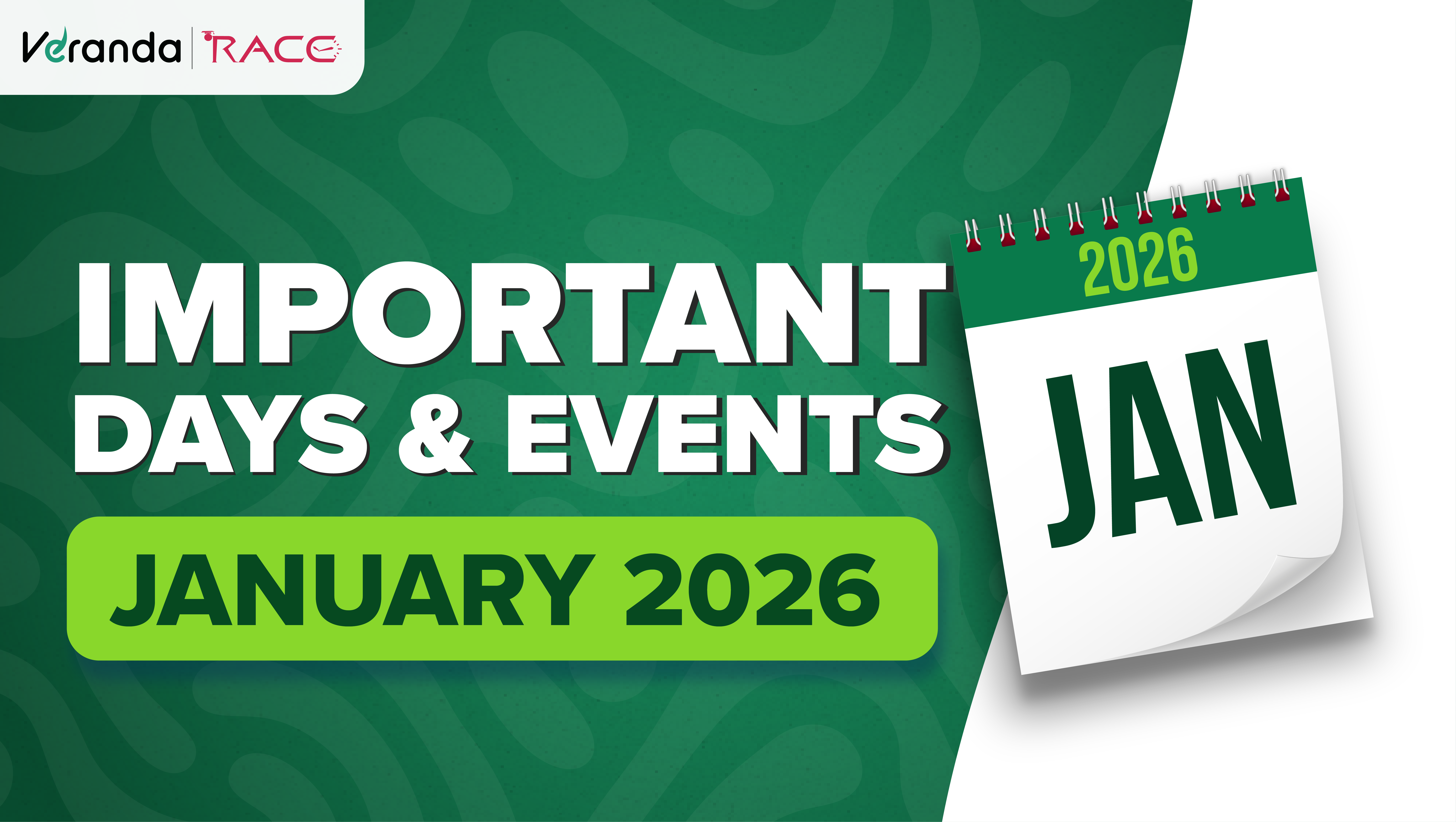 Important Days in January 2026: National and International Special Days and Dates List